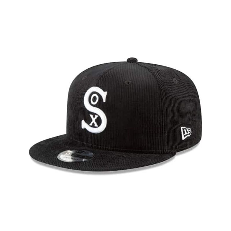 MLB Chicago White Sox Corduroy 9Fifty Snapback (IHI9931) - Black New Era Caps